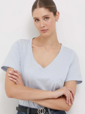 Calvin Klein t-shirt bawełniany kolor niebieski