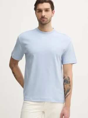 Calvin Klein t-shirt bawełniany kolor niebieski K10K112487