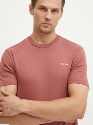 Calvin Klein t-shirt bawełniany kolor różowy K10K109894