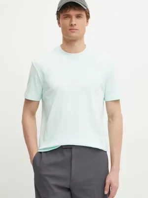 Calvin Klein t-shirt bawełniany kolor turkusowy K10K109894