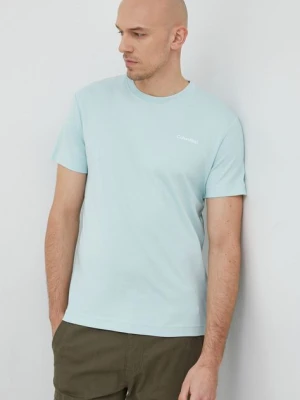 Calvin Klein t-shirt bawełniany kolor zielony