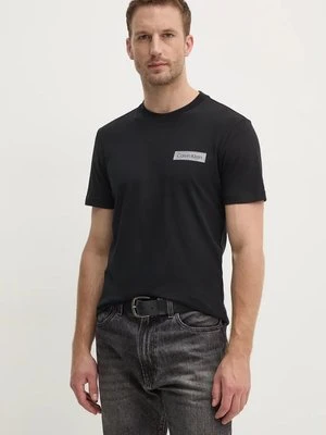 Calvin Klein t-shirt bawełniany męski kolor czarny z aplikacją K10K113594