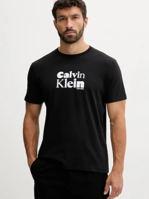Calvin Klein t-shirt bawełniany męski kolor czarny z nadrukiem LV04RD820G