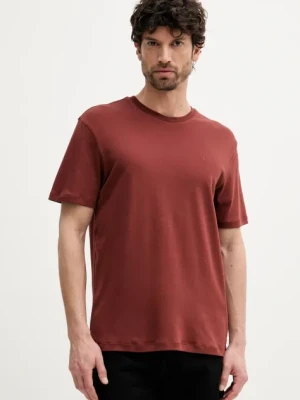 Calvin Klein t-shirt bawełniany męski kolor czerwony gładki LV04LB275G