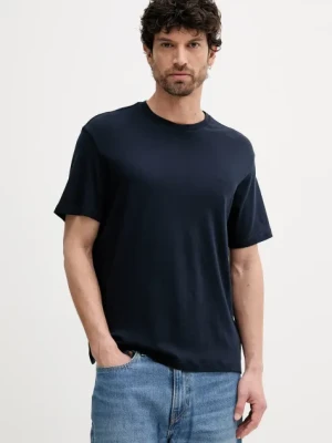 Calvin Klein t-shirt bawełniany męski kolor granatowy gładki LV04LB275G