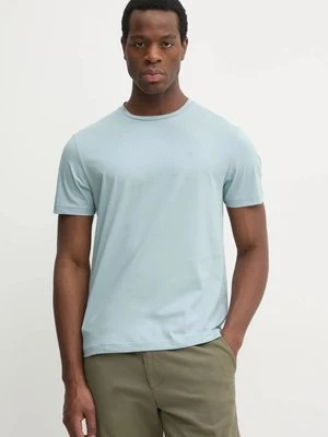 Calvin Klein t-shirt bawełniany męski kolor niebieski gładki