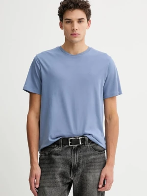 Calvin Klein t-shirt bawełniany męski kolor niebieski gładki LV04LB275G