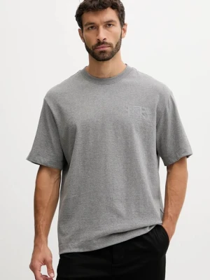 Calvin Klein t-shirt bawełniany męski kolor szary z aplikacją LV04LD224G