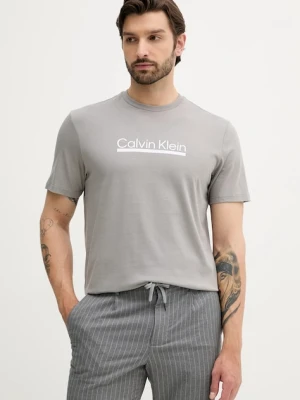 Calvin Klein t-shirt bawełniany męski kolor szary z nadrukiem LV04RC852G