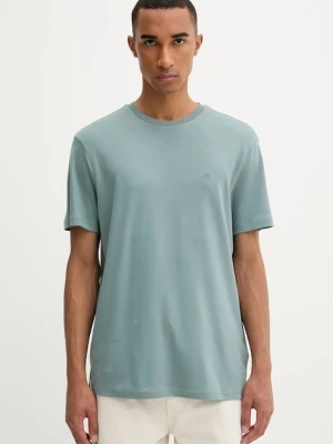 Calvin Klein t-shirt bawełniany męski kolor turkusowy gładki LV04LB275G
