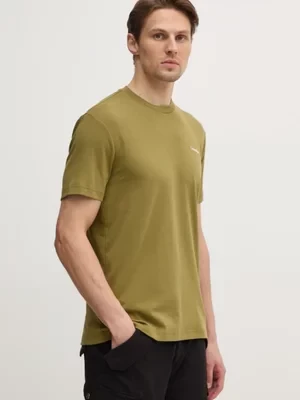 Calvin Klein t-shirt bawełniany męski kolor zielony gładki K10K109894