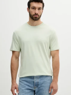Calvin Klein t-shirt bawełniany męski kolor zielony gładki LV04LB275G