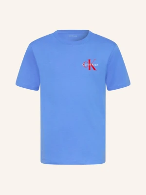Calvin Klein T-Shirt blau NIEBIESKI