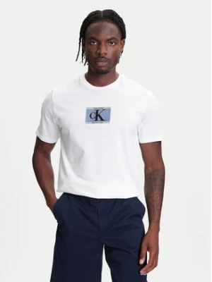 Calvin Klein T-Shirt Box Tape Graphic LV04RC854G Biały Regular Fit