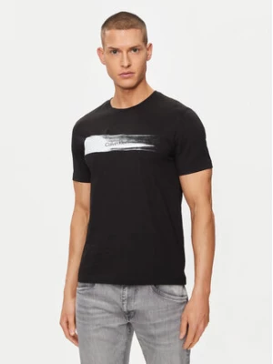 Calvin Klein T-Shirt Brush Logo K10K113113 Czarny Regular Fit