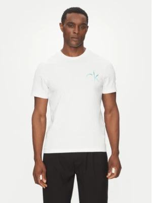 Calvin Klein T-Shirt Chest Logo K10K114146 Biały Regular Fit