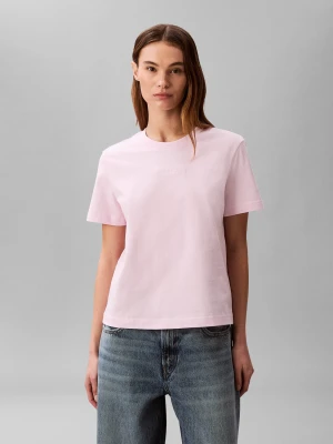 Calvin Klein T-shirt | Classic fit pudrowy róż