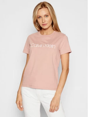 Calvin Klein T-Shirt Core Logo K20K202142 Różowy Regular Fit