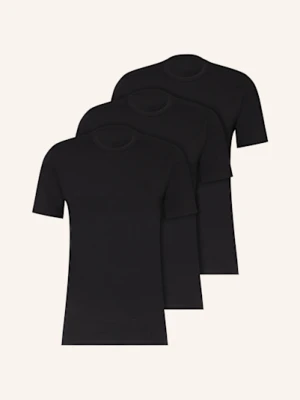 Calvin Klein T-Shirt Cotton Stretch Blend, 3 Szt. schwarz CZARNY
