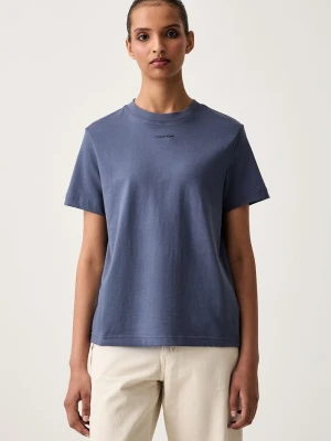 Calvin Klein T-shirt damski bawełniany granatowy
