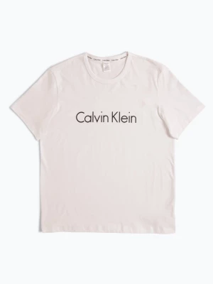 Calvin Klein T-shirt damski Kobiety Bawełna biały nadruk,