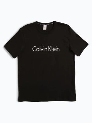 Calvin Klein T-shirt damski Kobiety Bawełna czarny nadruk,