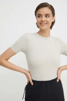 Calvin Klein t-shirt damski kolor beżowy K20K206553