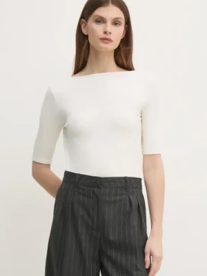 Calvin Klein t-shirt damski kolor beżowy K20K208244