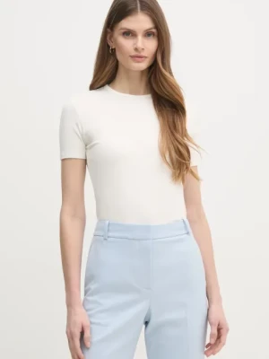 Calvin Klein t-shirt damski kolor beżowy K20K208247
