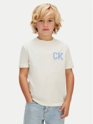 Calvin Klein T-Shirt Heritage LVCKSJA09B Żółty Regular Fit