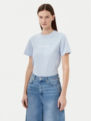 Calvin Klein T-Shirt Hero Logo K20K205448 Niebieski Regular Fit