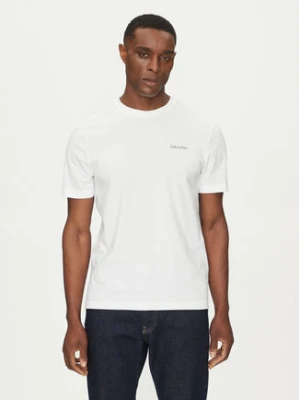 Calvin Klein T-Shirt Linear Box Logo K10K114152 Biały Regular Fit