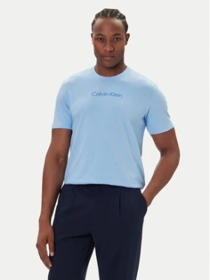 Zdjęcie produktu Calvin Klein T-Shirt Logo 30s LV04LD230G Błękitny Relaxed Fit