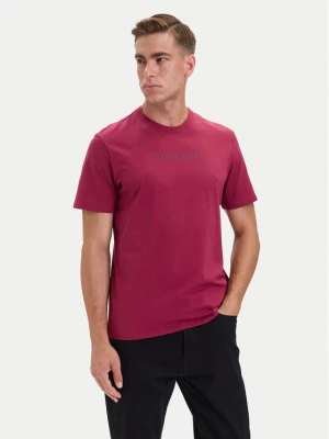 Calvin Klein T-Shirt Logo 30s LV04LD230G Czerwony ciemny Regular Fit