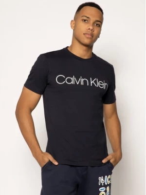 Calvin Klein T-Shirt Logo K10K104063 Granatowy Regular Fit