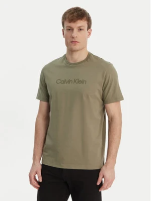 Calvin Klein T-Shirt LV04LF810G Zielony Regular Fit