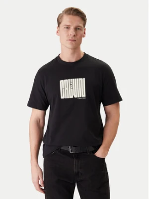 Zdjęcie produktu Calvin Klein T-Shirt Maze Graphic LV04RE832G Czarny Regular Fit