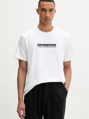 Calvin Klein T-shirt męski bawełniany biały