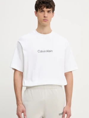 Calvin Klein T-shirt męski bawełniany biały