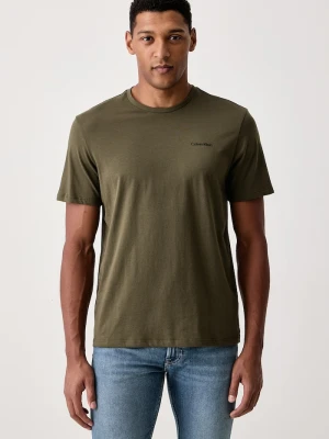 Calvin Klein T-shirt męski bawełniany zielony