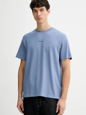 Calvin Klein t-shirt męski kolor fioletowy gładki LV04LC241G