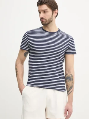 Calvin Klein t-shirt męski kolor granatowy wzorzysty K10K114177