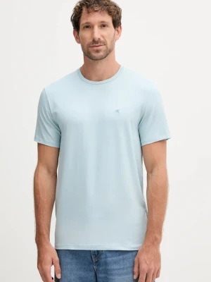 Calvin Klein t-shirt męski kolor niebieski gładki LV04LC240G