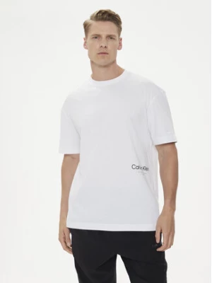 Calvin Klein T-Shirt Off Placement K10K113102 Biały Regular Fit