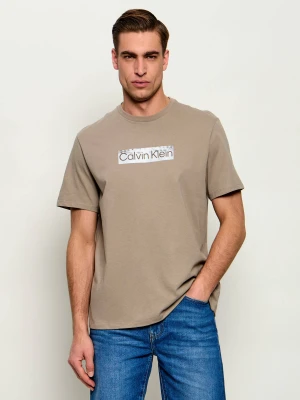 Calvin Klein T-shirt | Regular Fit beżowy