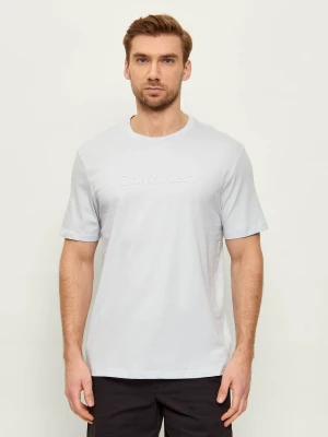 Calvin Klein T-shirt | Regular Fit błękitny