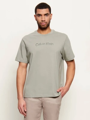 Calvin Klein T-shirt | Regular Fit zielony