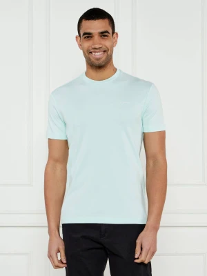 Calvin Klein T-shirt | Regular Fit turkusowy