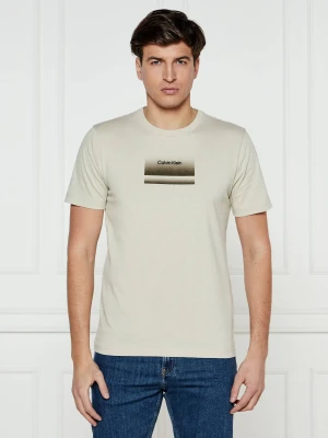 Calvin Klein T-shirt | Regular Fit beżowy