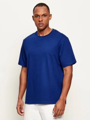 Calvin Klein T-shirt | Relaxed fit | stretch pique granatowy